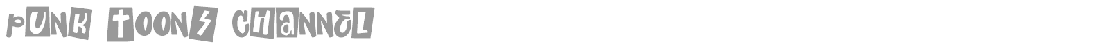Punk Toons Channel font preview